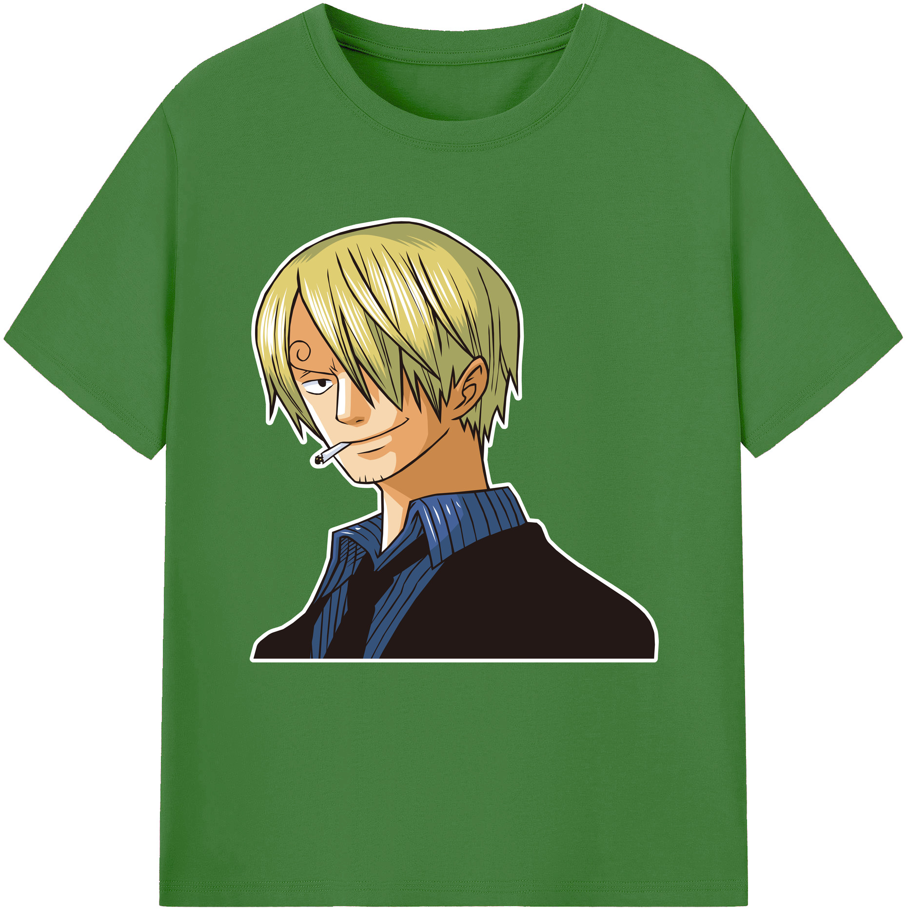 （画像用） ワンピース サンジ ONE PIECE Sanji レディースカジュアルプリントTシャツ（綿100％）